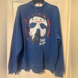 Blue Jason Friday the 13th Men's Hoodie